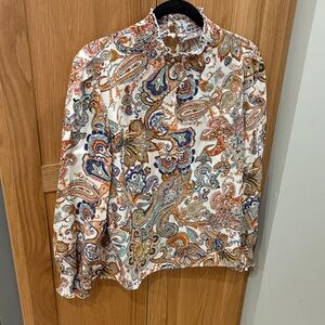 Paisley Print Women’s Long-sleeved Shirt